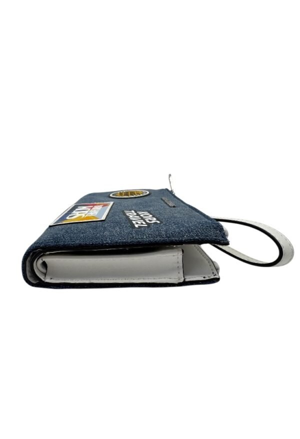 MICHAEL KORS - TRAVEL EMBLELLSHED DENIM WALET - Image 9